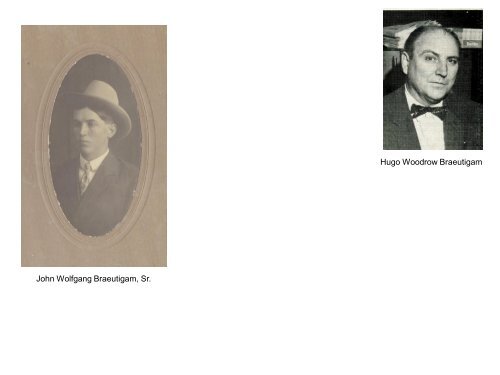 Johann Wolfgang and Christine Kensing Braeutigam family