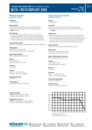M310 / M310 ISOPLAST (ESU) - bÃ¶hler-uddeholm schweiz ag