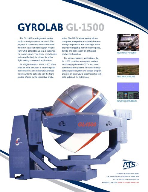 GYROLAB GL-1500 - ETC Aircrew Training Systems