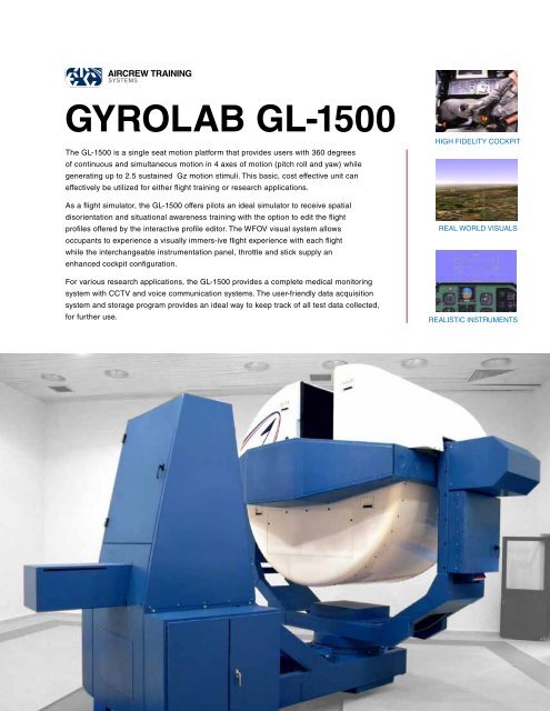 GYROLAB GL-1500 - ETC Aircrew Training Systems