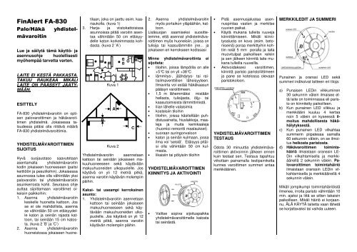 FinAlert FA-830 - Tuotteet - Fin-Alert Electronics Oy