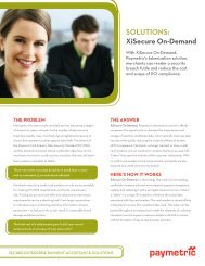 soluTIons: Xisecure on-Demand - Paymetric