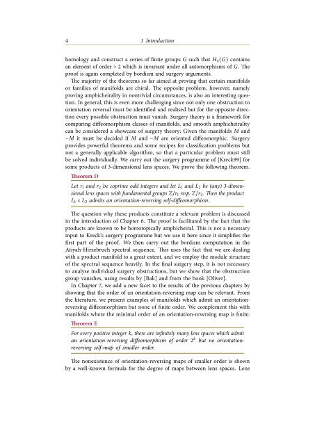 Orientation reversal of manifolds - Universität Bonn