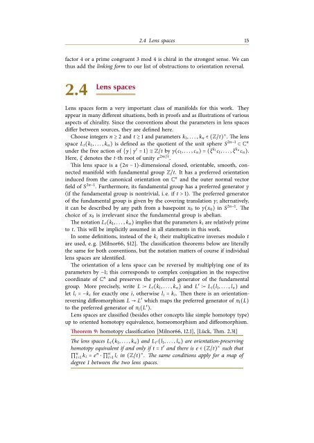 Orientation reversal of manifolds - UniversitÃ¤t Bonn