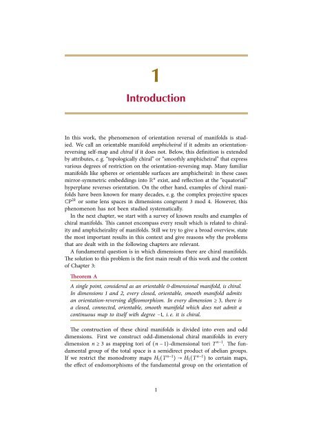 Orientation reversal of manifolds - Universität Bonn