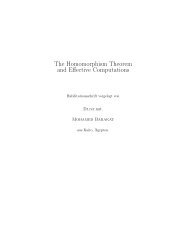 The Homomorphism Theorem and Effective Computations