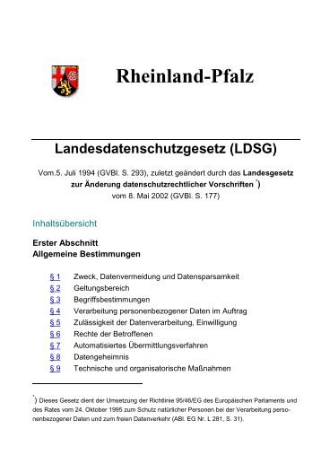 Rheinland-Pfalz - LDSG