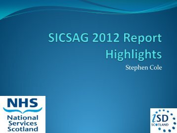 SICSAG Annual report highlights - The Scottish Intensive Care ...