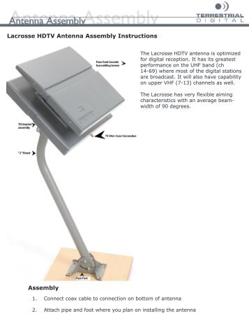 Lacrosse HDTV Antenna Assembly Instructions ... - Antennas Direct