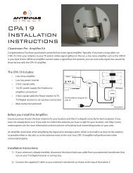 CPA19 Installation instructions - Antennas Direct