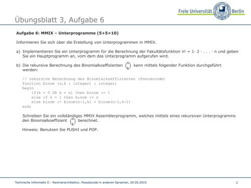 Pseudocode in anderen Sprachen - auf Matthias-Draeger.info