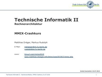 Kurs-Skript - auf Matthias-Draeger.info