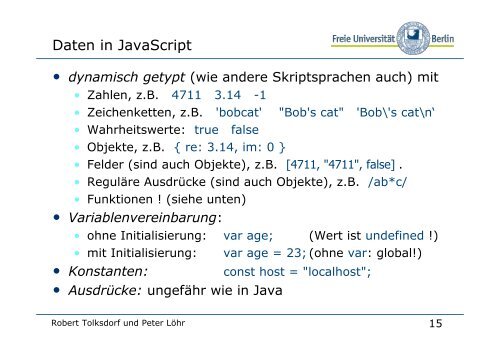 JavaScript - auf Matthias-Draeger.info
