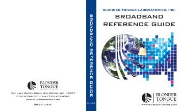 BroadBand reference Guide - Blonder Tongue Laboratories Inc.