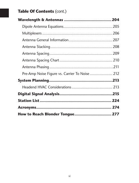 BroadBand reference Guide - Blonder Tongue Laboratories Inc.