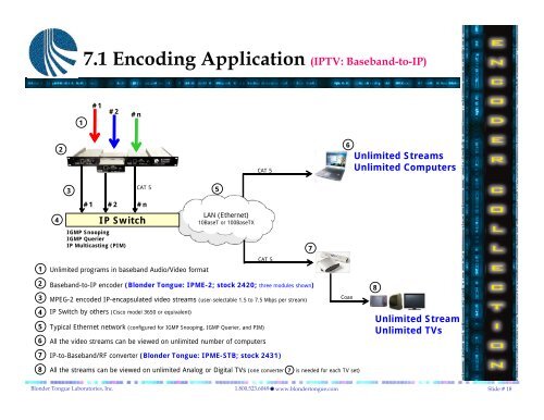 US Digital Transition - Blonder Tongue Laboratories Inc.