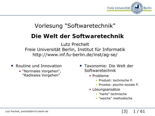 Die Welt der Softwaretechnik - auf Matthias-Draeger.info