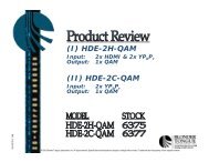 (I) HDE-2H-QAM (II) HDE-2C-QAM - Blonder Tongue Laboratories Inc.