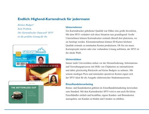 Datenblatt (1.21 MB) - bei Pro Card Systems GmbH
