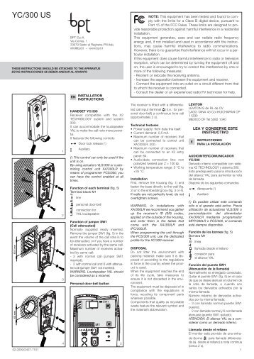 SELETTORE PER INTERCOMUNICANTI SISTEMA 200 - BPT 62820110 - e-84