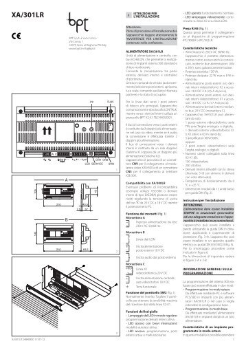 XA/301LR - Bpt