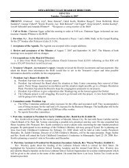 Minutes of Board of Directors - Iowa District East of LCMS