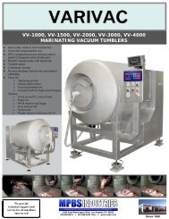 Varivac VV-1000 VV-1500 VV-2000 VV-3000 ... - MPBS Industries
