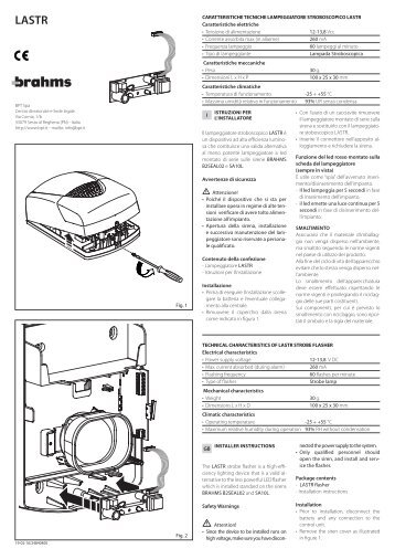 istruzioni lastr - Bpt