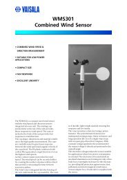 WMS301 Combined Wind Sensor - Live Data AB