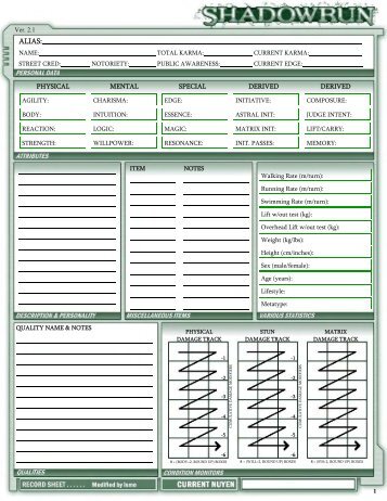 SR4 Shadowrun 4th Character Sheets by Ismo 2_1.pub