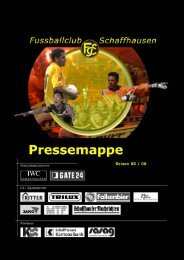 Die GrÃ¶ssten Erfolge - FC Schaffhausen