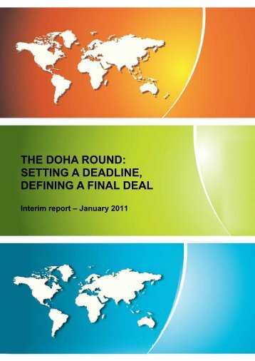 The Doha Round: setting a deadline, defining a final deal - Vox