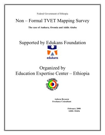 Non â Formal TVET Mapping Survey Supported by Edukans ...