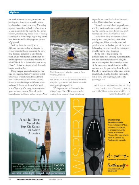Tricked out kayaks Hitting the water - Wavelength Paddling Magazine