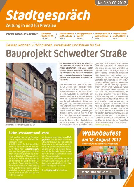 Bauprojekt Schwedter StraÃe - Wohnbau Prenzlau