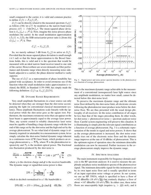 High-Dynamic-Range Laser Amplitude and Phase Noise - Next ...