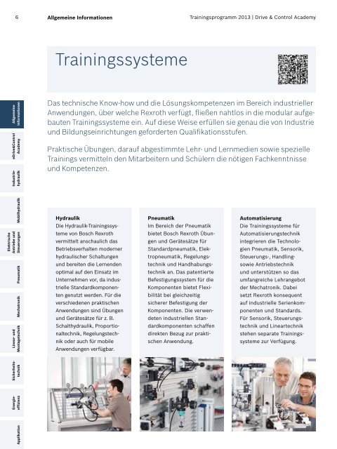 Das Trainingsprogramm 2013 von Rexroth - Bosch Rexroth