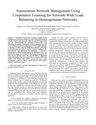 Autonomous Network Management Using Cooperative Learning for ...