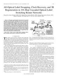 All-Optical Label Swapping, Clock Recovery, and 3R Regeneration ...