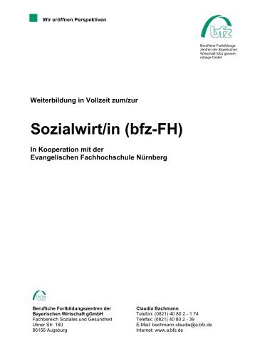 Sozialwirt/in (bfz-FH)