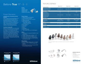 Beltone True 17 â 9 Â· 6 - MEDers