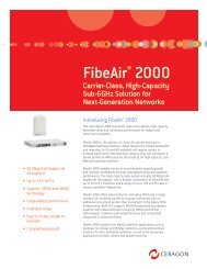 FibeAirÂ® 2000 - Meridian Microwave