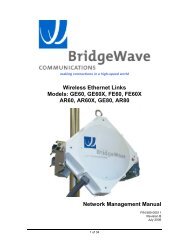 Wireless Ethernet Links Models - Meridian Microwave