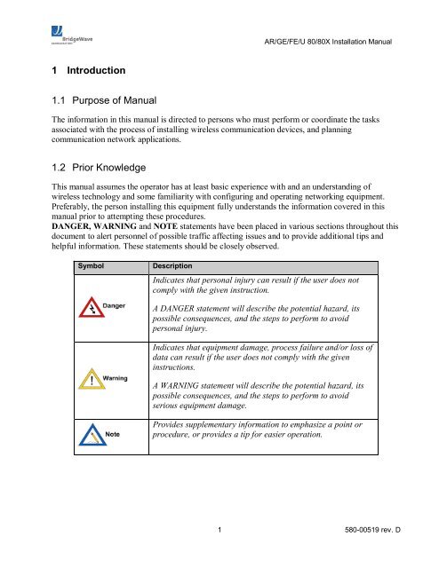 Installation Manual - Meridian Microwave