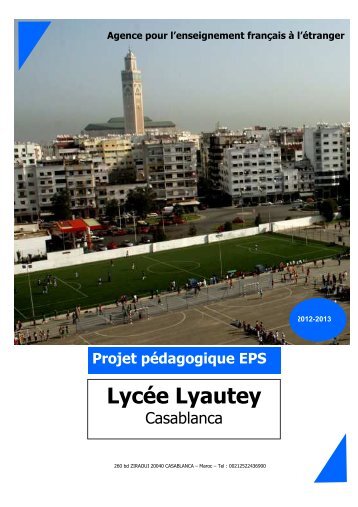 Projet pÃ©dagogique EPS - LycÃ©e Lyautey