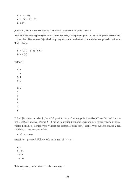 MATLAB Díl I. – Práce s programem