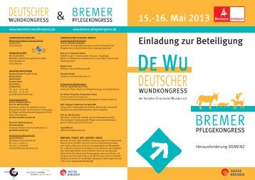 15.-16. Mai 2013 - Deutscher Wundkongress