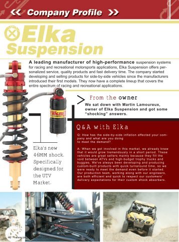 Q&A with Elka - Elka Suspension