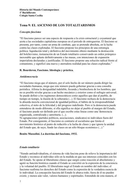 textos fascismo - Plan alfa