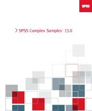 SPSS Complex Samplesâ¢ 13.0 - Docs.is.ed.ac.uk